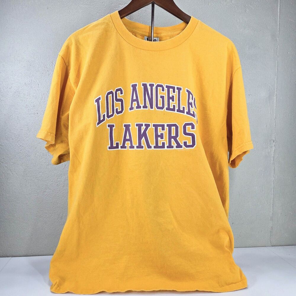 Vintage Lee Sport Los Angeles Lakers Arch Spellout T-Shirt Sz L